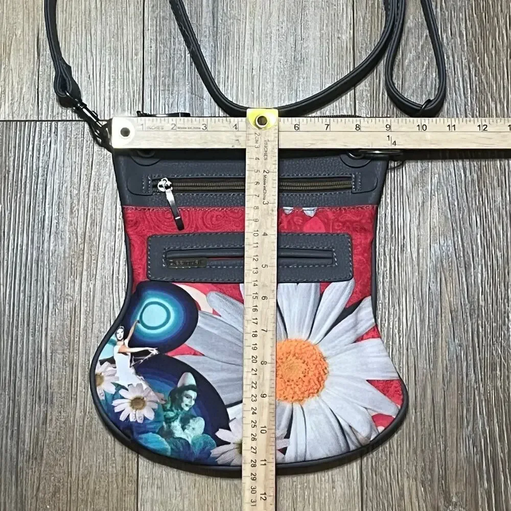 Desigual Crossbody Bag Wizard Of Oz Artsy Daisy Boho Purse Fantasy Y2K NWOT